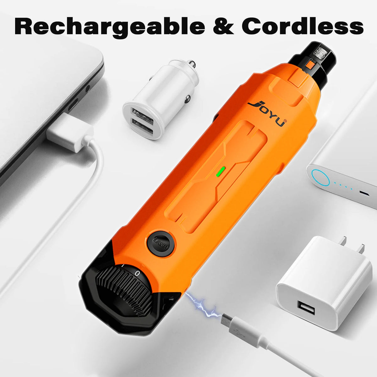 SafePaws™ 6-Speed Quiet Electric Dog & Cat Nail Grinder — Rechargeable Painless Claw Trimmer