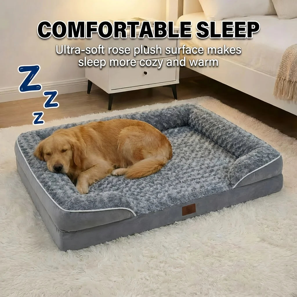 Royal Pets™ Orthopedic Joint Support & Waterproof Pet Bed — Bite-Resistant Washable Sofa