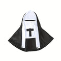 Pet Halloween Nun Costume Funny Hooded Cosplay Outfit For Small Medium Dogs Cats Cute Photo Prop Apparel